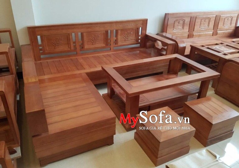 ghế sofa gỗ tự nhiên, sofa gỗ hiện đại