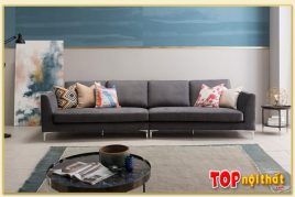 Hình ảnh Chụp chính diện ghế sofa văng nỉ đẹp Softop-1065