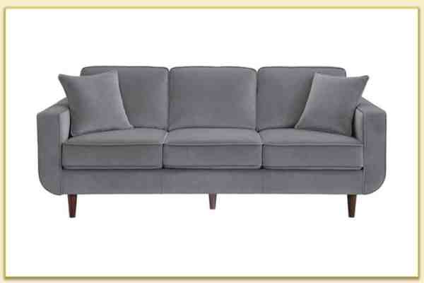 Hình ảnh Ghế sofa văng nỉ màu ghi xám đẹp 3 chỗ ngồi Softop-1413