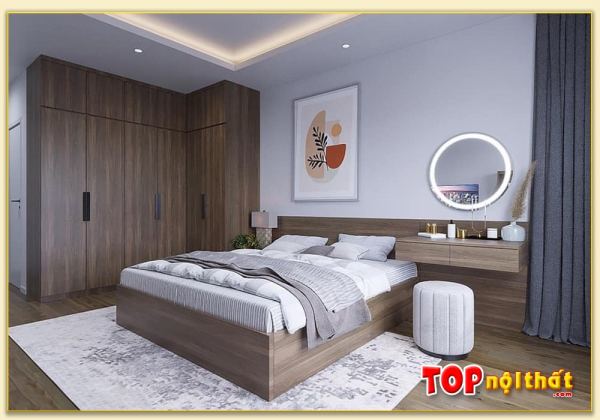 Hình ảnh Giường ngủ hộp đẹp gỗ công nghiệp hiện đại GNTop-0143