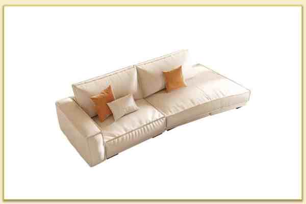 Hình ảnh Góc nghiêng mẫu ghế sofa văng bọc nỉ kiểu mới Softop-1684