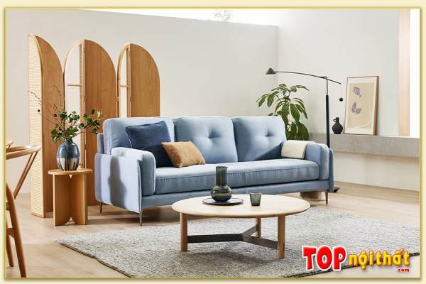 Hình ảnh Sofa văng nỉ bài trí trong không gian nội thất Softop-1011