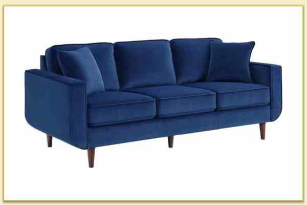 Hình ảnh Sofa văng nỉ thiết kế 3 chỗ ngồi chân cao Softop-1413