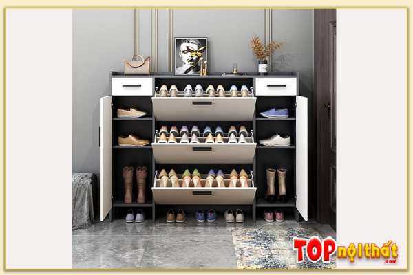 Hình ảnh tủ giày dép gỗ gia đình giá rẻ tgdtop-2433
