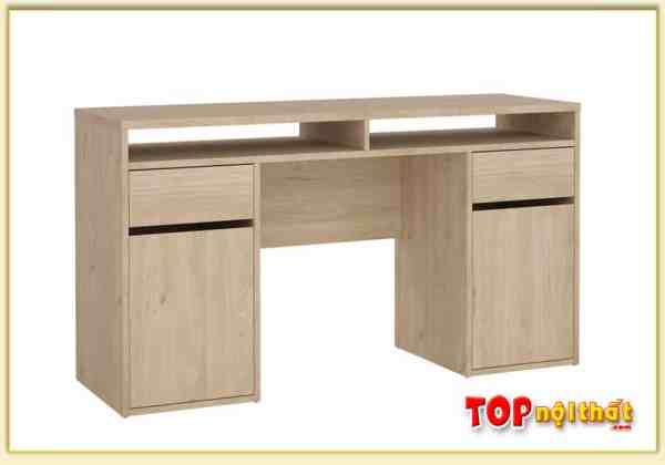 Hình ảnh Bàn học kết hợp bàn làm việc màu vân gỗ hiện đại BHTop-0150