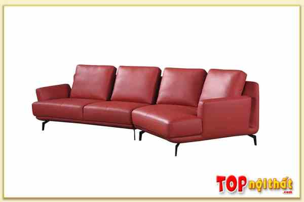 Hình ảnh Ghế sofa góc đẹp màu đỏ kiểu dáng mới Softop-1513