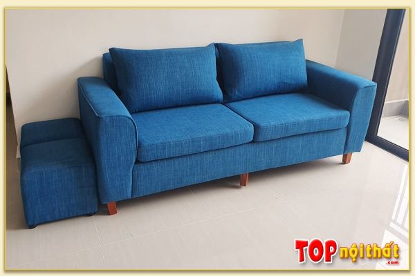 Hình ảnh Mẫu sofa văng bọc nỉ đẹp hiện đại thiết kế 2 chỗ SofTop-3520