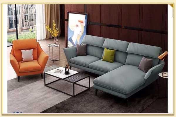 Hình ảnh Phòng khách rộng bài trí mẫu ghế sofa góc Softop-1462