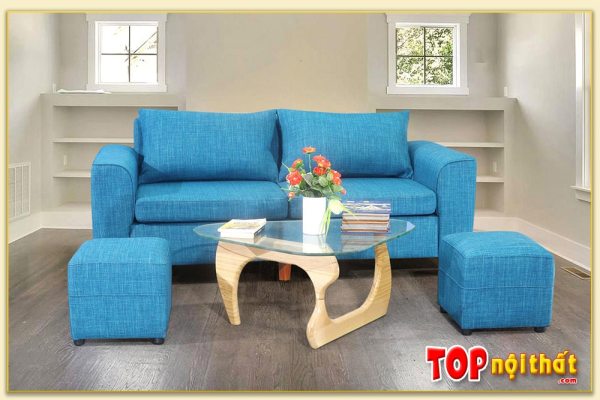 Hình ảnh Sofa văng bọc nỉ kích thước nhỏ thiết kế 2 chỗ SofTop-3520