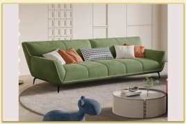 Hình ảnh Ghế sofa văng vải nỉ màu xanh độc đáo Softop-1721