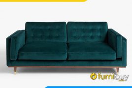 Ghế sofa nỉ văng màu xanh FB20061 hiện đại